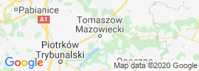 Tomaszow Mazowiecki map